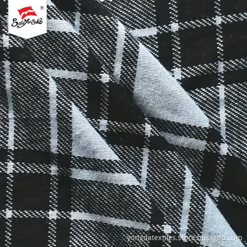 TR Spandex 260gsm Check Jacquard Fabric